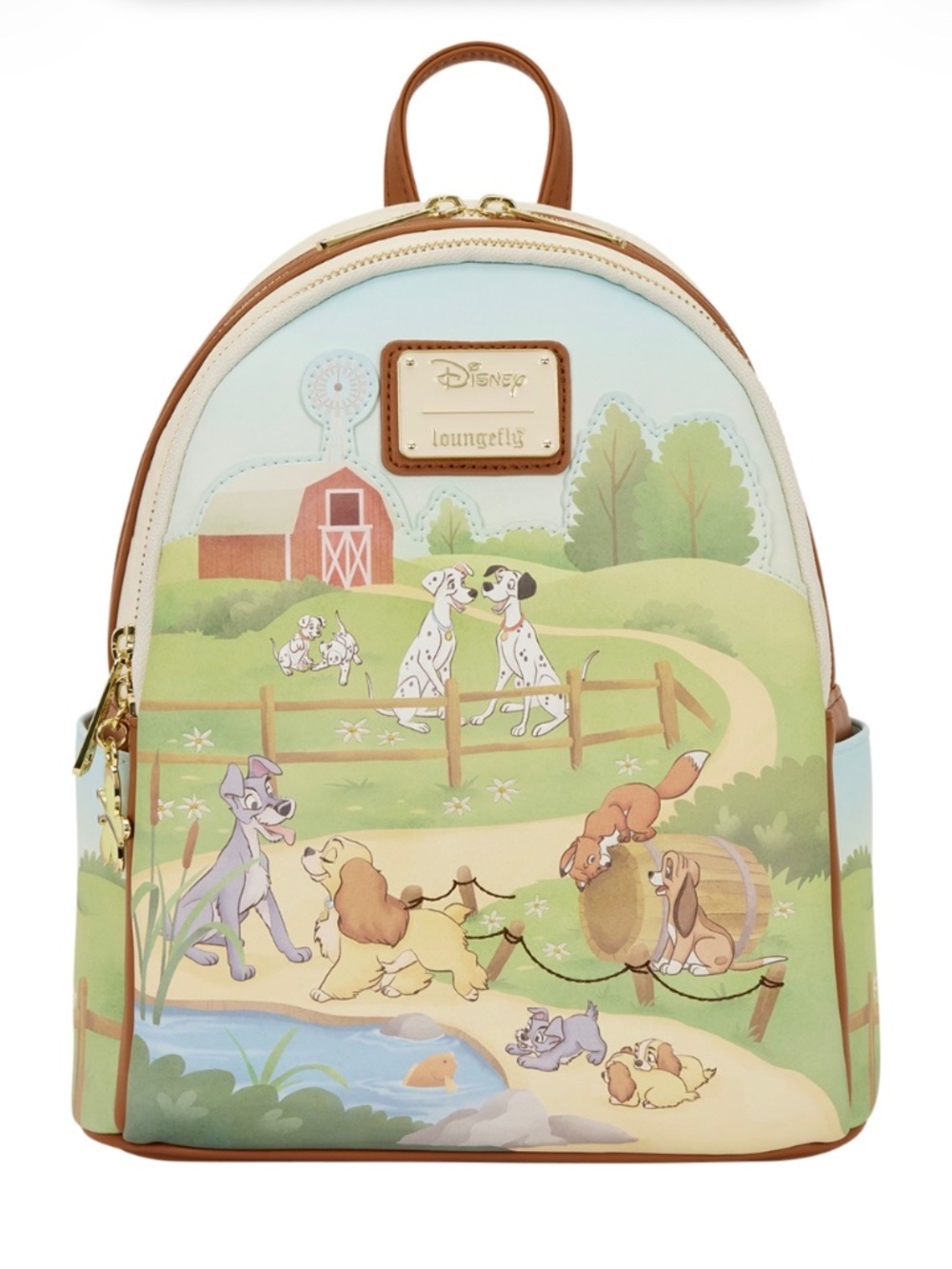 NWT Loungefly Disney Dogs Farm House Exclusive Mini BackpackNo